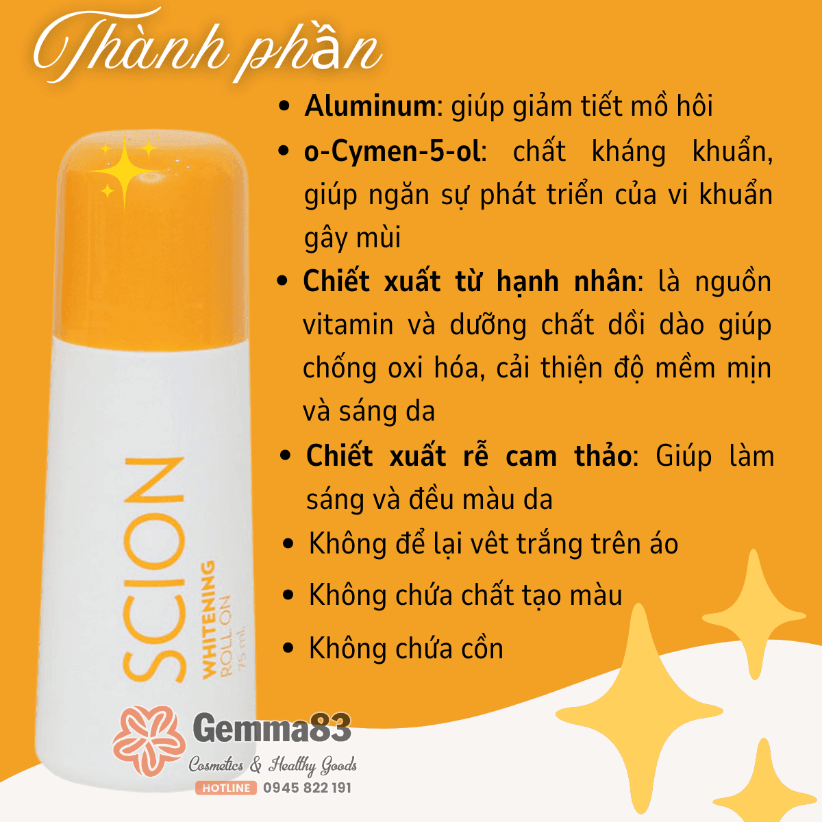 Lăn khử mùi Scion Nuskin Pure White Roll On 75ml (5) Lăn khử mùi Scion Nuskin Pure White Roll On 75ml (5)