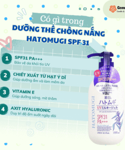 Sữa dưỡng thể chống nắng Hatomugi SPF31 250ml (2)