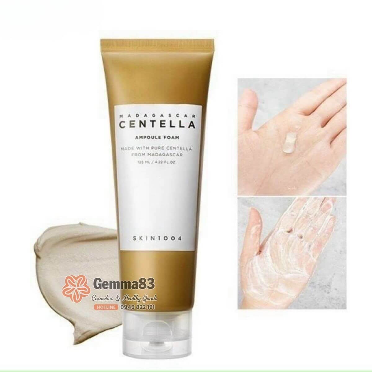 Sữa rửa mặt Skin1004 Madagascar Centella Ampoule Foam sạch sâu cho da nhạy cảm 125ml (1)