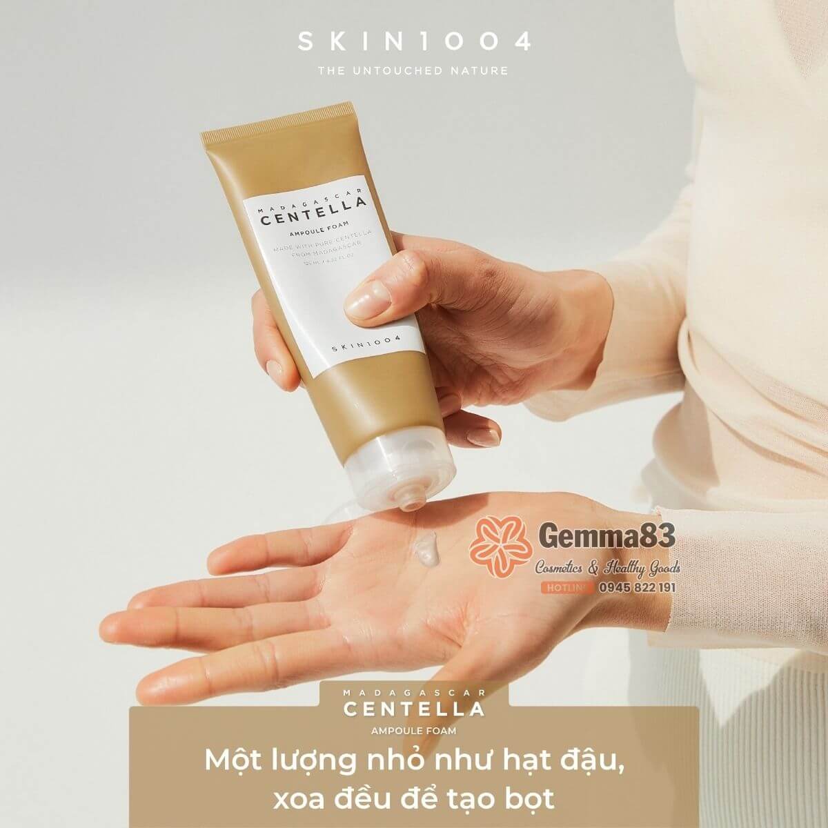 Sữa rửa mặt Skin1004 Madagascar Centella Ampoule Foam sạch sâu cho da nhạy cảm 125ml (5)