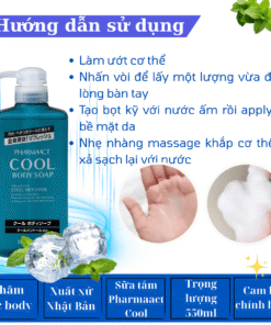 Sữa tắm Pharmaact Cool Body Soap Nhật Bản 550ml dành cho nam (1)