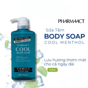 Sữa tắm Pharmaact Cool Body Soap Nhật Bản 550ml dành cho nam (3)