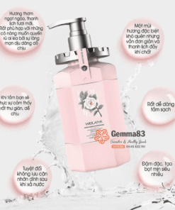 Sữa tắm Weilaiya hương nước hoa trắng da 450ml (1)