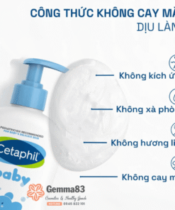 Sữa tắm gội Cetaphil Baby 400ml dịu nhẹ, không cay mắt cho bé (3)