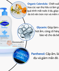 Sữa tắm gội Cetaphil Baby 400ml dịu nhẹ, không cay mắt cho bé (4)