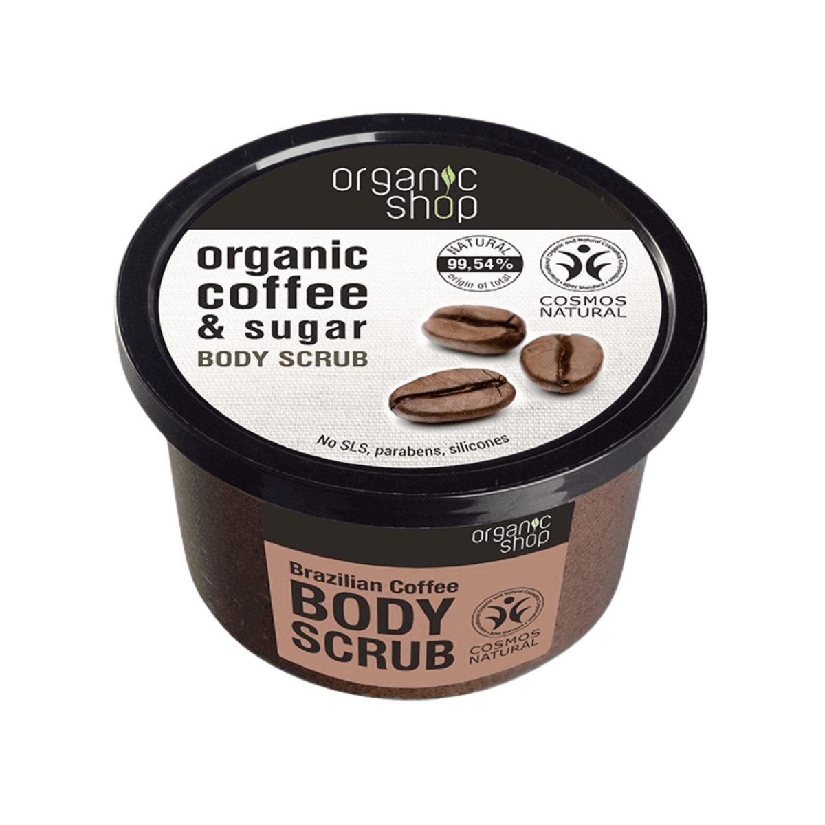 Tẩy da chết body Organic Coffee & Sugar Body Scrub 250ml (1)