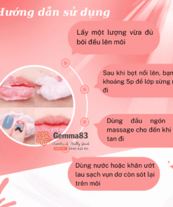 Tẩy tế bào chết môi Bubi Bubi Bubble Lip Scrub Red 10ml (1)