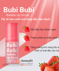 Tẩy tế bào chết môi Bubi Bubi Bubble Lip Scrub Red 10ml (3)