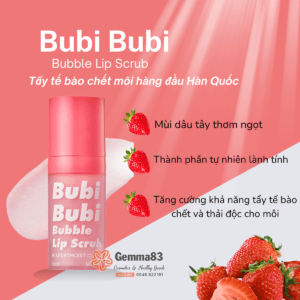 Tẩy tế bào chết môi Bubi Bubi Bubble Lip Scrub Red 10ml (3)
