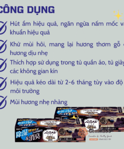 Hộp hút ẩm, khử mùi ngăn tủ Hakugenearth (5)