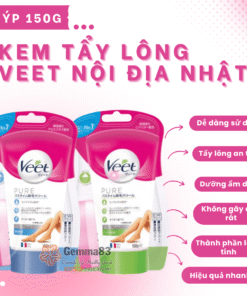 Kem tẩy lông Veet nội địa Nhật (3)