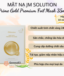 Mặt nạ JM Solution vàng 24K Prime Gold Premium Foil Mask 35ml cấp ẩm, giảm nếp nhăn (4)