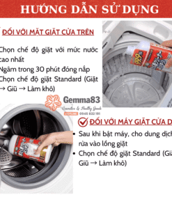 Nước tẩy lồng máy giặt Papai Nhật Bản 550g (1)