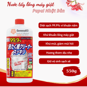 Nước tẩy lồng máy giặt Papai Nhật Bản 550g (3)