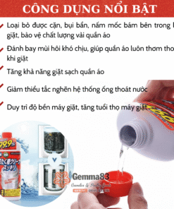Nước tẩy lồng máy giặt Papai Nhật Bản 550g (5)