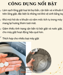 Viên tẩy lồng máy giặt Daiso Hàn Quốc (1)