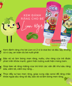 Kem đánh răng Lion cho bé Nhật Bản 40g (1)