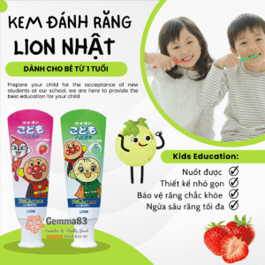 Kem đánh răng Lion cho bé Nhật Bản 40g (3)