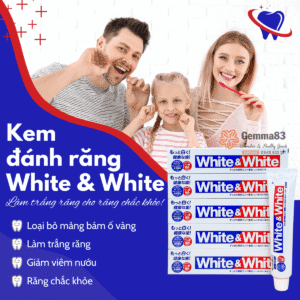 Kem đánh răng White White Lion Nhật Bản 150g (3)
