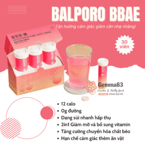 Viên sủi Balporo BBae Hàn Quốc kiểm soát cân nặng hộp 30 viên (3)